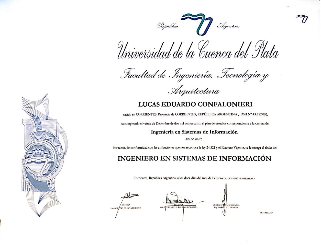 Ingeniería en Sistemas de Información